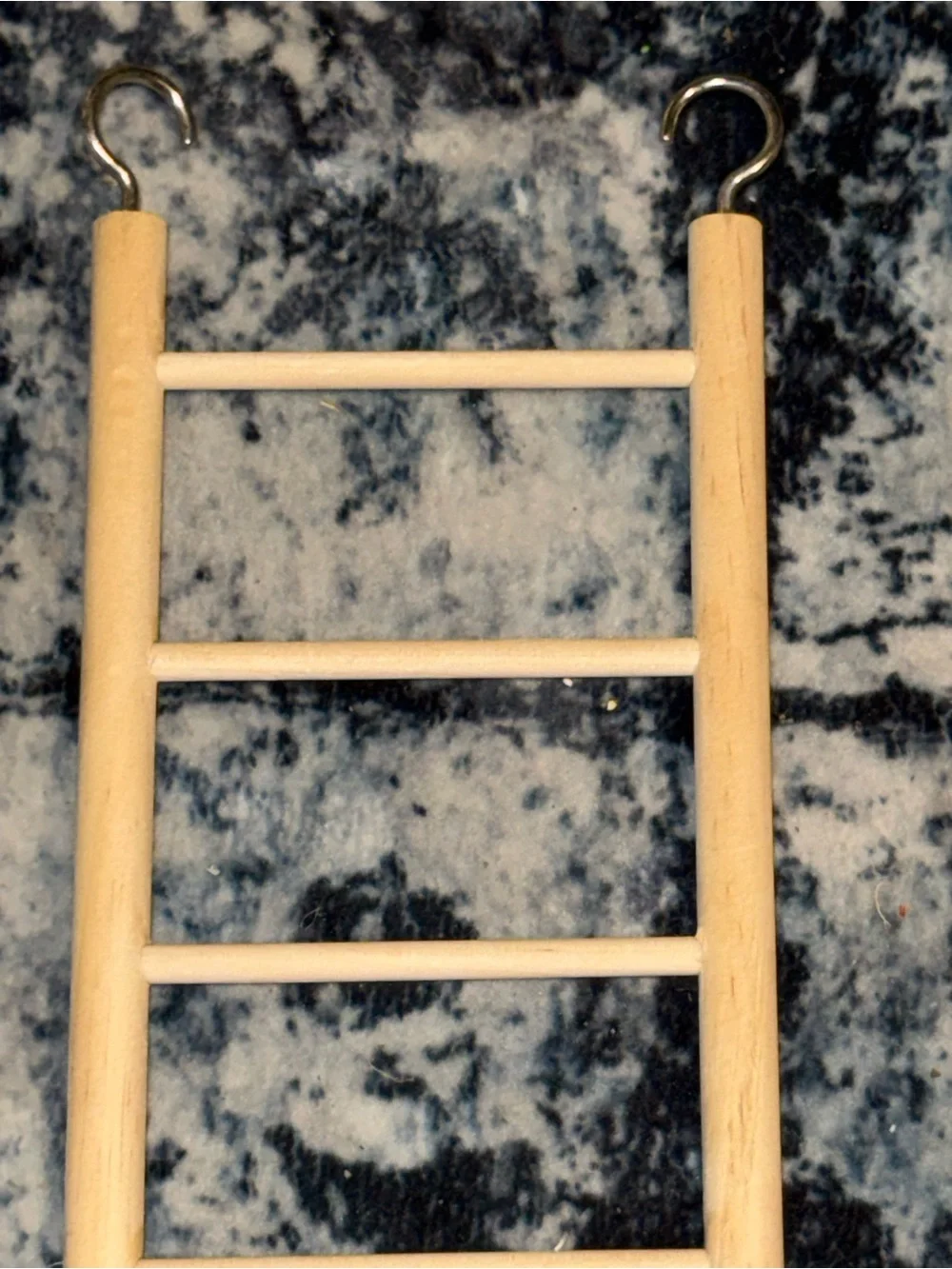 Set of 2 Wooden Bird Cage Ladders Hanging Climbing Ladders for Parrots